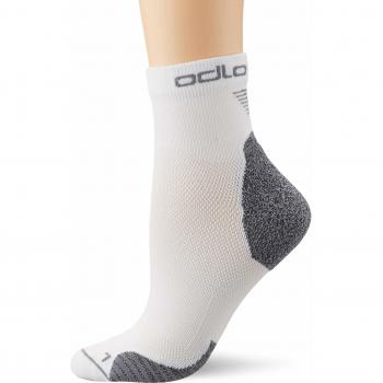 Odlo Men's Quarter Ceramicool Running Socks - White - Size XL