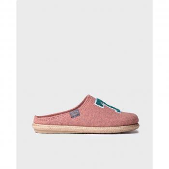 Toni Pons Zapatillas de casa cerradas de mujer de fieltro con bordados