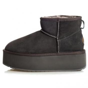 EMU Australia Stinger Micro Flatform Snow Boots Charcoal