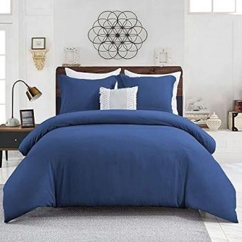 Wavve Juego de Funda Nórdica para Cama 120, Funda de Edredón 200x200 cm con 2 Fundas de Almohada 80x80 cm, Suave y Transpirable