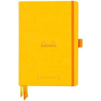 Cuaderno Goalbook rígido A5 - Rhodia 118585C - Dot (puntado) - 14,8x21 Amarillo