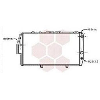 Radiador de refrigeración del motor VAN WEZEL 03002020 para Audi 100 (1984-1990)