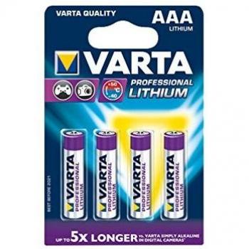 Varta Professional AAA Bls 4 Lithium, 6103.301.404