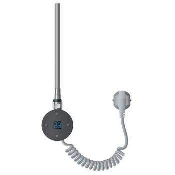 Elemento Calefactor Eléctrico 1200W de Acero Inoxidable Antracita para Radiadores con Termostato, Control de Temperatura, Temporizador y Pantalla Digital