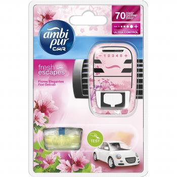Ambi Pur - Deodorant for Cars, Flores y Brisa, Delicate Flowers, 70 Days - 7 ml