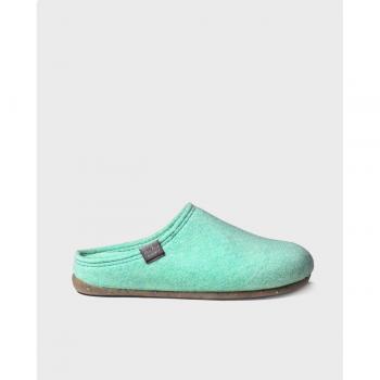 Zapatillas de casa para mujer Toni Pons Mona-Fr Menta, fabricadas en España, alta calidad, cerradas, fieltro reciclado, tonos lisos
