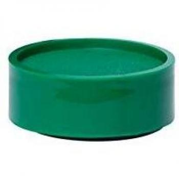 Imanes redondos MAUL de 34 mm, fuerza de sujeción 2 kg, paquete de 10 unidades, color verde
