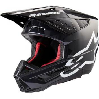 Alpinestars Casco de Cross S-M5 Corp 2024 Gris Oscuro, Negro Gris, Talla M