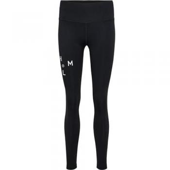 Mallas Deportivas Hummel Active Court de Cintura Alta para Mujer en Negro - Talla XS