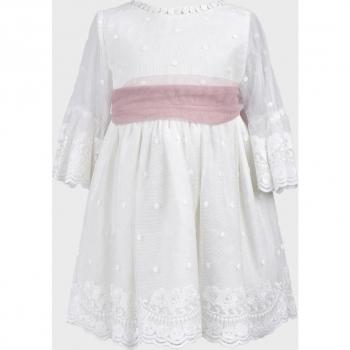 Vestido de bebé niña blanco La Ormiga 1120010306
