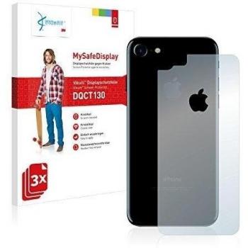 3x Vikuiti MySafeDisplay Protector de Pantalla DQCT130 de 3M para Apple iPhone 7 Trasero