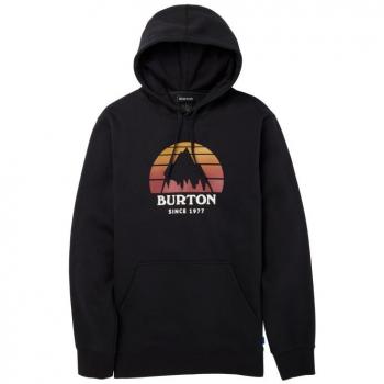 Burton Sudadera Con Capucha Underhill Negra, 100% poliéster, diseño clásico con capucha ajustable, bolsillo frontal tipo canguro, puños y dobladillo acanalados, logo de Burton en el pecho