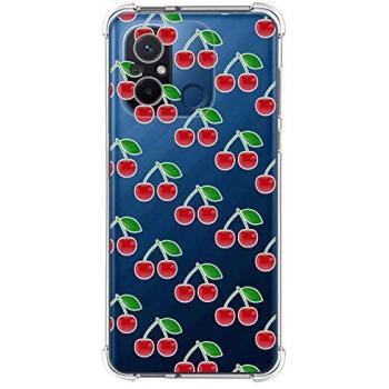 Funda Silicona Antigolpes para Xiaomi Redmi 12C con Diseño de Cerezas