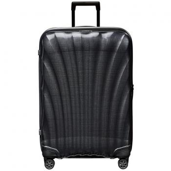 Maleta Grande Rígida Samsonite C-Lite Spinner 75 cm Negra con 4 Ruedas y Cerradura TSA
