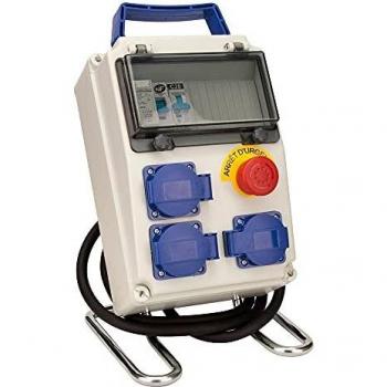 Coffret de chantier estanco IP54 de 8 módulos con accesorios