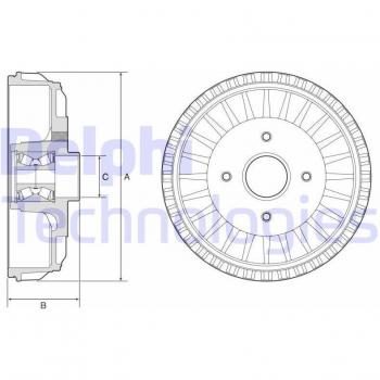 Tambor de freno DELPHI BFR768