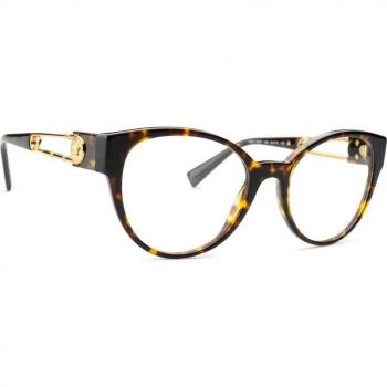 Versace VE3307 108 Women’s Eyeglasses Tortoiseshell Size 54