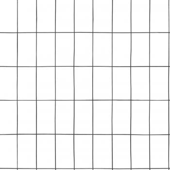 Papel pintado azulejos pequeños blanco y negro - 0,53 x 10,05 m