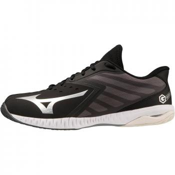 Mizuno Wave GK Zapatillas de Balonmano Hombre/Mujer Talla 42.5, color negro, diseño específico para balonmano, tecnología Wave para amortiguación y estabilidad, suela con tracción optimizada para