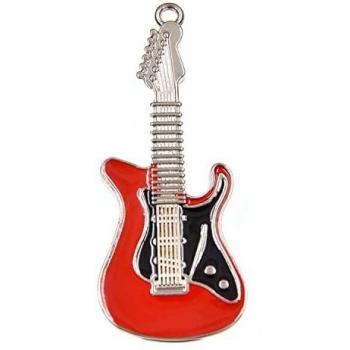 Memoria USB 64GB Pendrive Rojo Divertida Metal Guitarra Pendrive 64 GB USB 2.0 Flash Drive Portátil Almacenamiento de Datos con Caja para Chica Niños Familia Amigos by FEBNISCTE