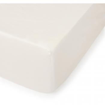Sábana Bajera de Algodón Orgánico Gris Piedra 90x200 - Fácil Planchado