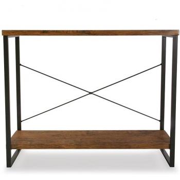 Mesa de entrada Taline Oscura - Mueble Recibidor Estrecho para la Entrada o el Pasillo, Mesa Consola, Color Negro