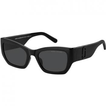 Marc Jacobs MARC 723/S Stylish Black Unisex Sunglasses, Rectangular, 53 MM