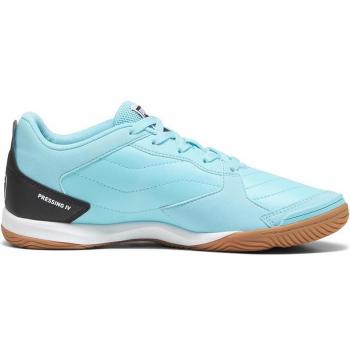 Puma Pressing IV - Zapatillas de fútbol sala para hombre, diseño azul y negro