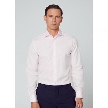 Camisa Oxford de hombre slim lisa en color blanco