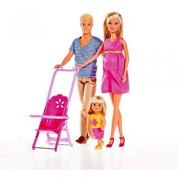 Simba-5733200 Steffi Love Happy Family - Muñeca, Multicolor