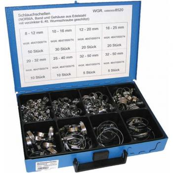 Juego de pinzas DRESSELHAUS 4499/000/06 8520, surtido de abrazaderas para manguera