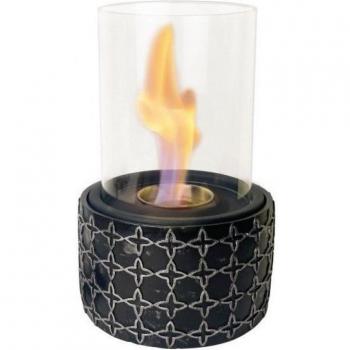 Biochimenea de Sobremesa PURLINE Ares 750W con Base de Piedra Negra