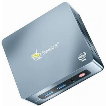 Beelink Mini PC GK35 with Intel Procesador J3455 Windows 10 Pro, 8 G DDR3/256 G SSD Mini Ordenador, 4 K HD, BT4.0, Dual HDMI Ports, 2,4 G/5 G Dual WiFi, Gigabit Ethernet, Mini Desktop Computer