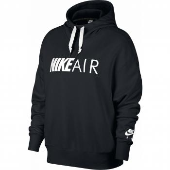 Nike W NSW Air Hoodie PO Sweatshirt, Mujer, Black/White, S
