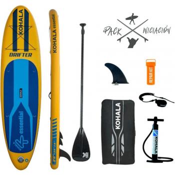 Tabla de Paddle Surf Kohala Drifter 9'6 Monocapa PVC - Dimensiones: 290 x 75 x 15 cm, incluye set completo con remo