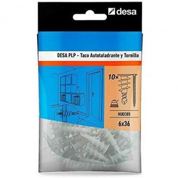 Desa QS160021 QS160021-Desa plp + Tornillo 6 x 36-10 uds, Gris