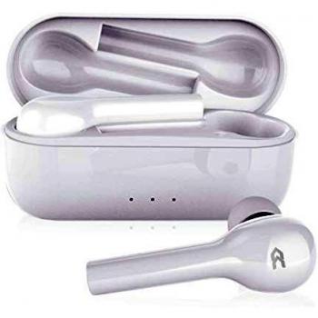 Avenzo - Auriculares Inalámbricos, Modelo AV-TW5004W, con Bluetooth, con Asistente de Voz, Función Manos Libres, con Controles Multimedia, Auriculares con Micrófono, Color Blanco