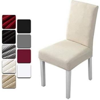 Dioxide Fundas para Sillas Pack de 4 Fundas Sillas Comedor, Fundas Elásticas Chair Covers Lavables Desmontables Cubiertas para Sillas Muy Fácil de Limpiar Duradera