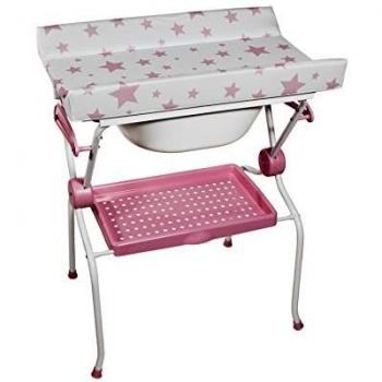 Plastimyr - Bañera plegable sobrebidé ESTRELLAS Rosa