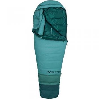 Marmot Wm's Angel Fire TL Saco de Dormir, Mujer, Agave Azul/Agave Oscuro, Long