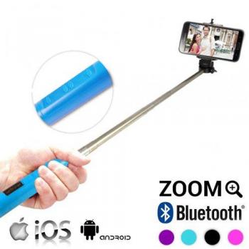 InnovaGoods Palo Selfie Bluetooth con Zoom, Blanco