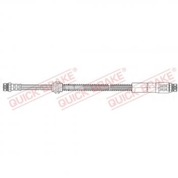 Tubo de freno QUICK BRAKE 22.925 - Latiguillo de freno, alta resistencia, fabricado en material duradero, compatible con múltiples modelos de vehículos, fácil instalación y ajuste preciso para un rendimiento óptimo del sistema de