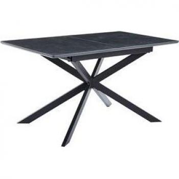 Mesa de comedor Ibiza extensible acabado cerámico 75x140-180x80 cm