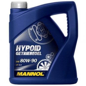Aceite de Transmisión MANNOL Hypoid 80W-90 GL-5 LS 4L - Antifricción y Antidesgaste para Diferenciales y Transmisiones Manuales