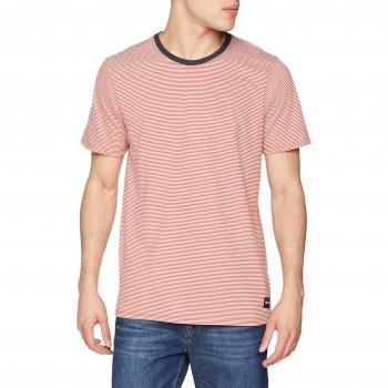 Hurley M DRI-FIT Harvey Stripe S/S Partes DE Arriba, Hombre, firewood Orange, XL