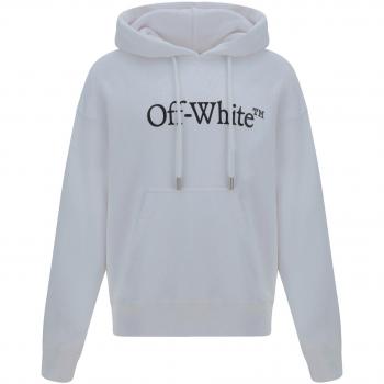 Off-White Oversized Logo Hoodie for Men - White - Size XL