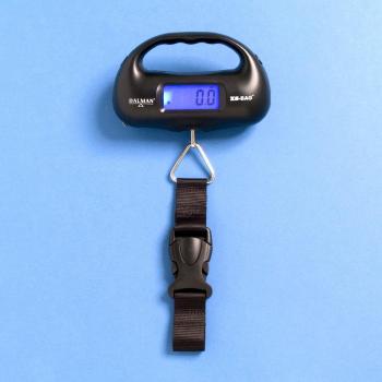 XS - Bolsa - Digital equipaje escala con linterna integrada & cinta métrica - Pesa Hasta 35 kg