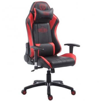 Silla Gaming Shift X2 en Similicuir Negro/Rojo con Reposapiés Telescópico y Ergonomía Ajustable