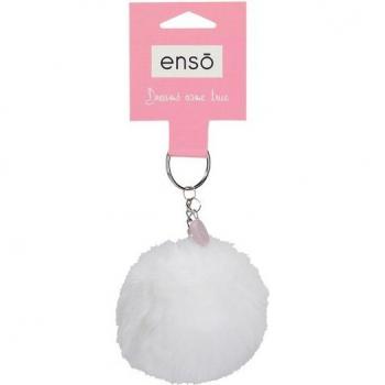 Llavero Pompón Enso Blanco