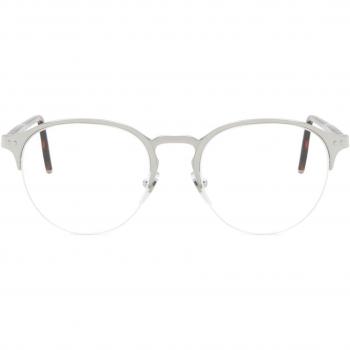 Retrosuperfuture NUMERO 38 FCT Armazones para Hombre Plateadas con lentes recetados, color plateado